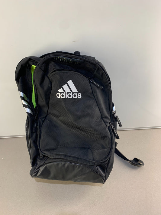 ADIDAS BACKPACK LUGGAGE BAG 40312 LIME GREEN INTERIOR SHOE COMPARTMENT 19" Black