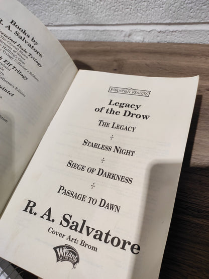 Forgotten Realms: Legacy of the Drow Collectors Edition By R.A Salvatore