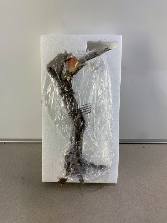 Wooden Branch with Elf and birdie Fugrine