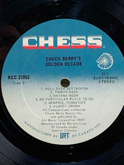 Chuck Berry's Golden Decade 1974 Vinyl Record Set Chess LPS-1514D