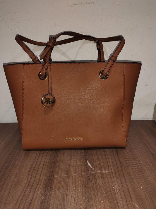 Michael Kors Walsh Brown Saffiano Leather Tote - 38H8XWAT2L - New With Tags