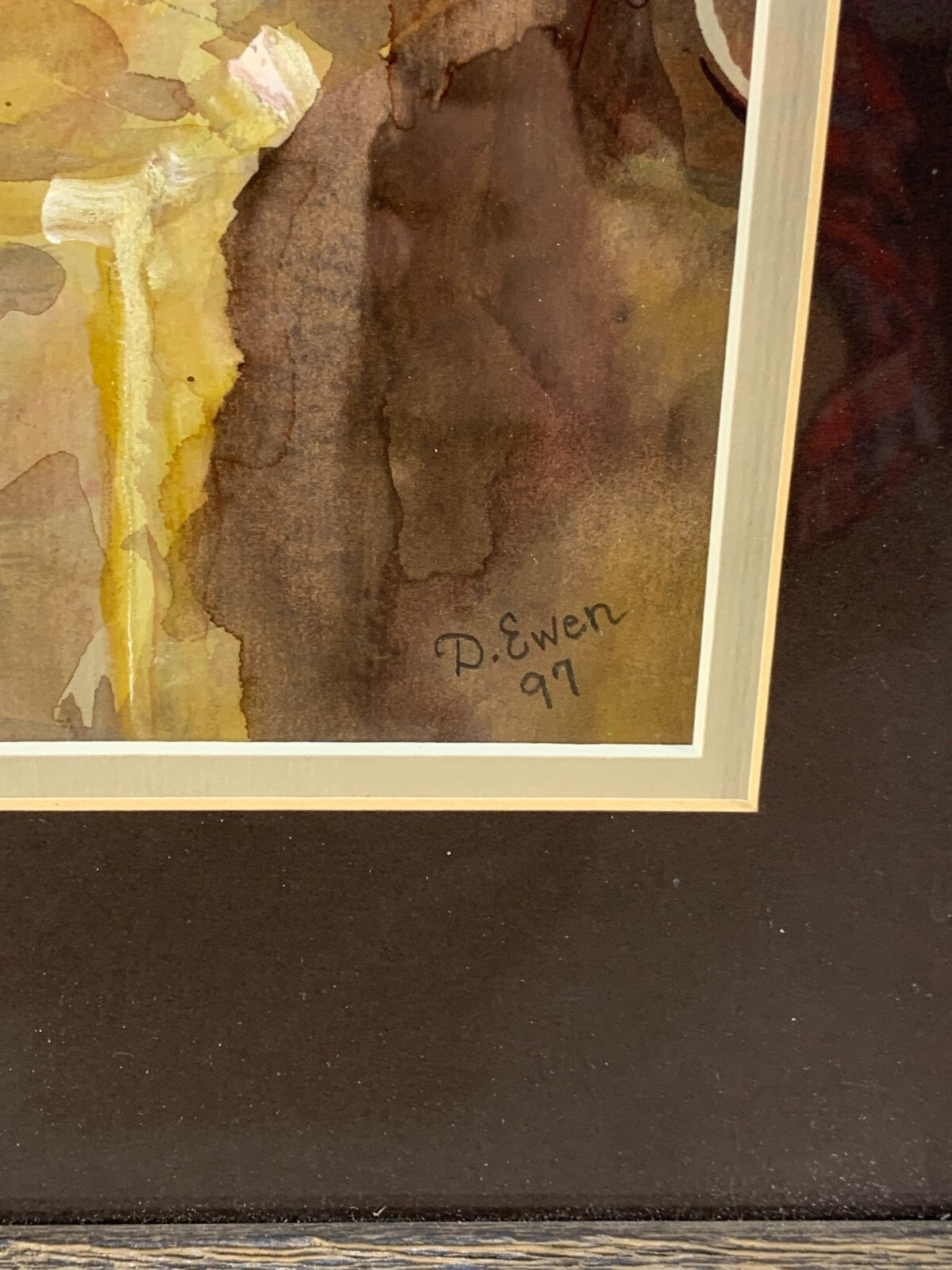 "BIRD IN A BOX" watercolor Painting made by Dolores Ewen