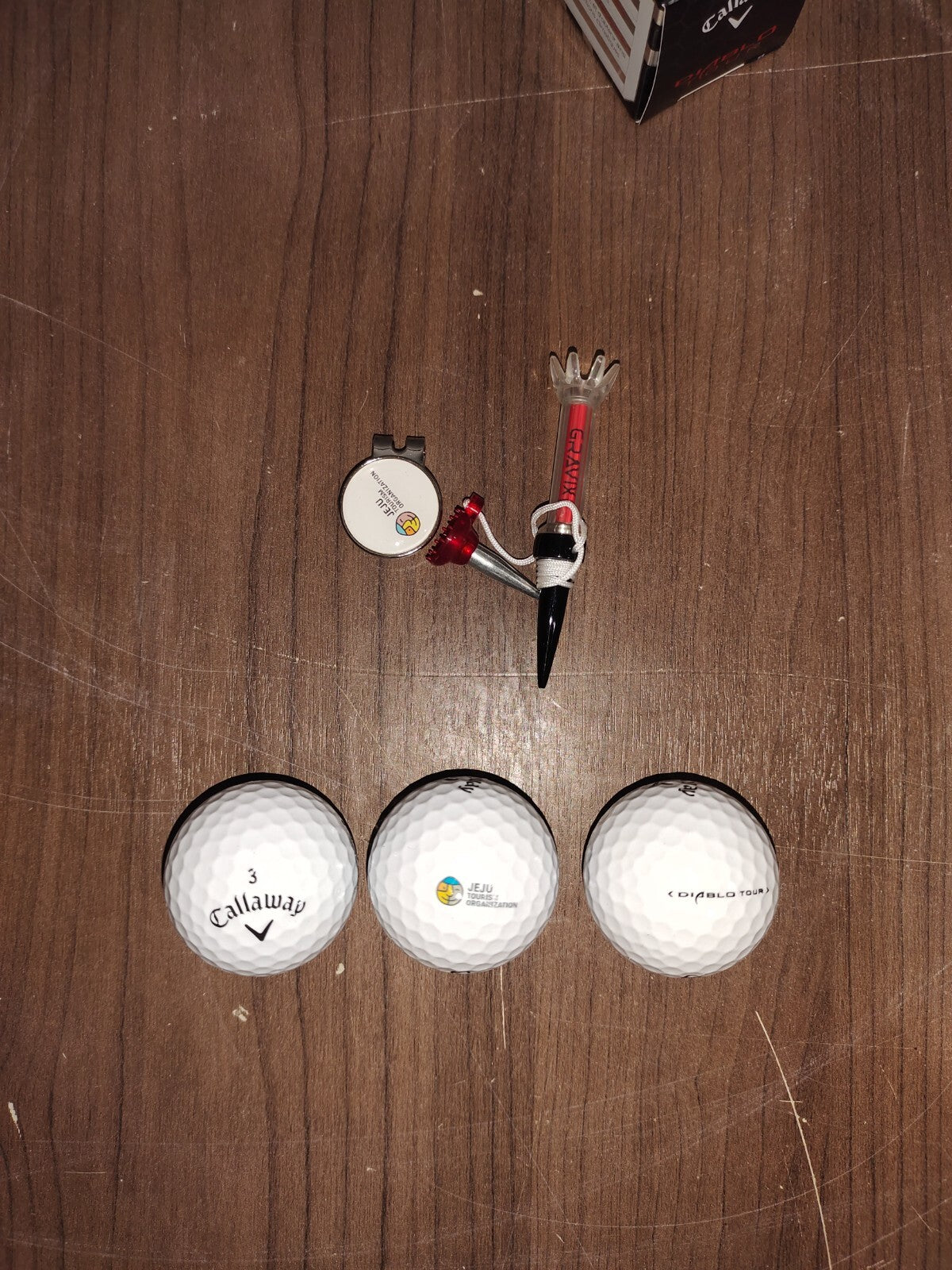 Callaway Diablo Tour Golf Balls - Six Balls and Other Equipments