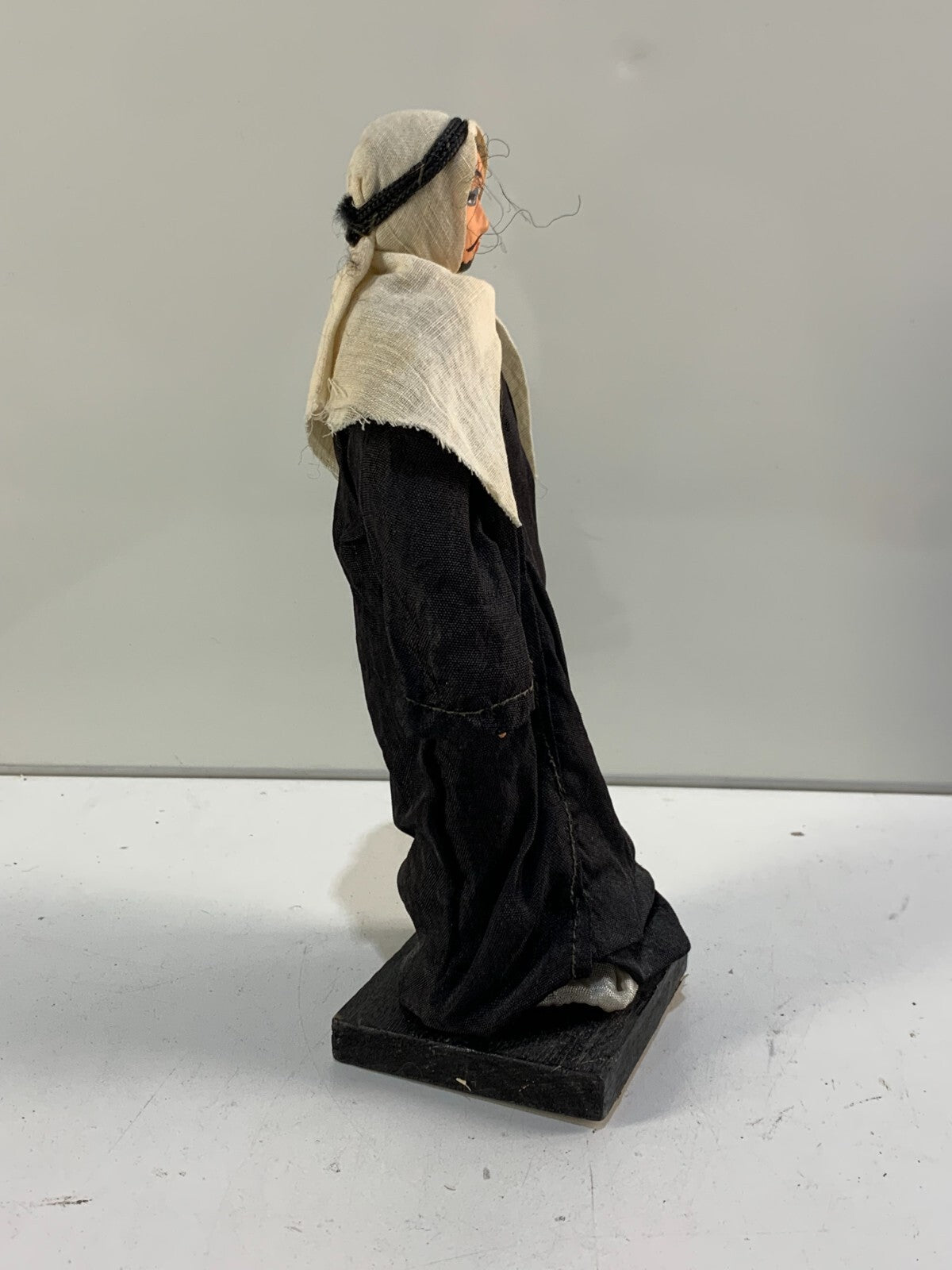 Vintage Arab man painted face Doll 9" tall