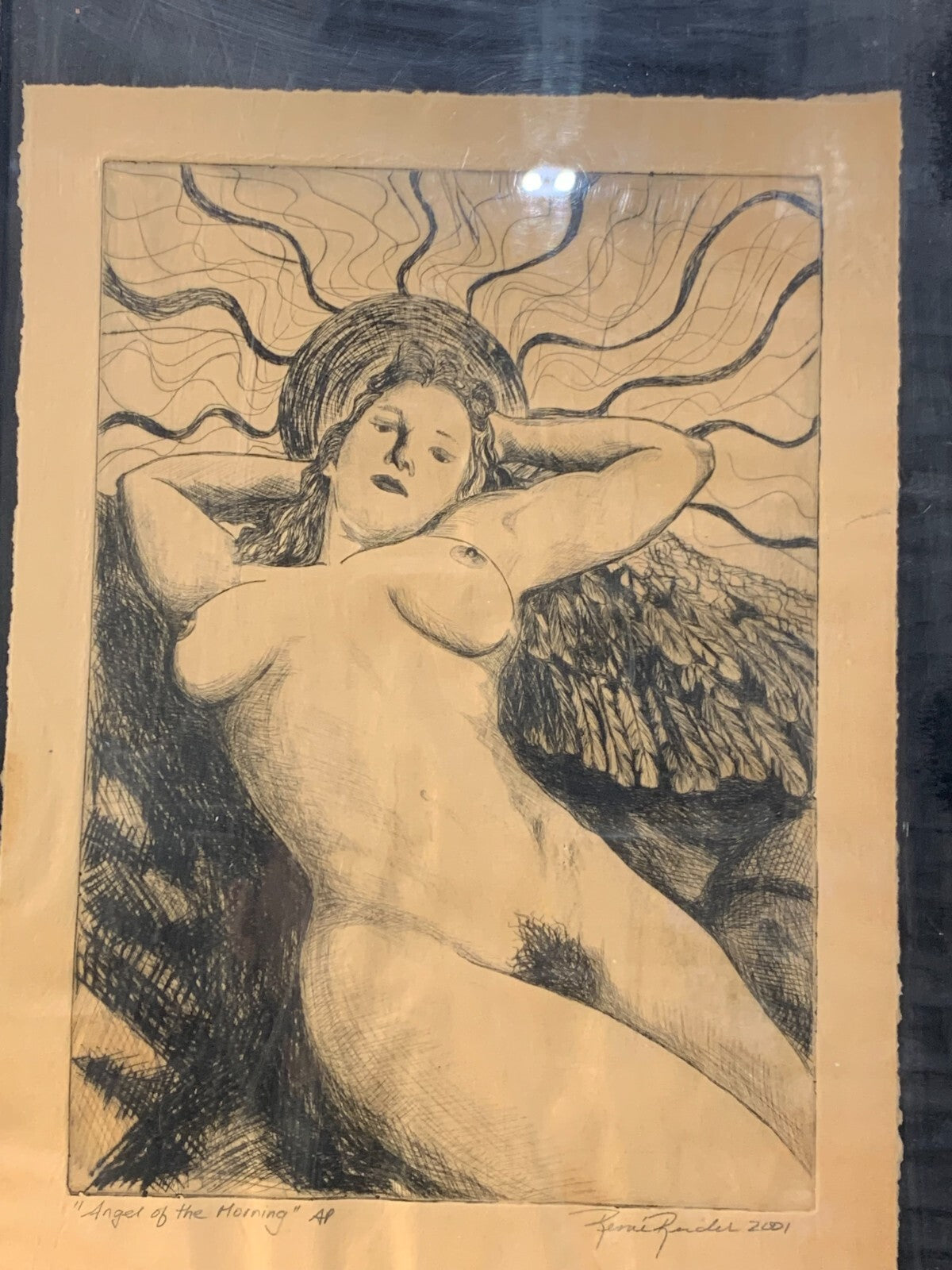 "Angel of the Morning" AP, 2001 Beautyful original Painting