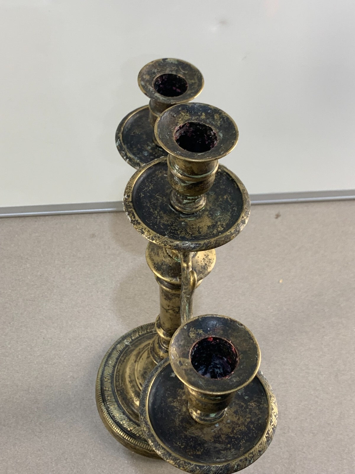 Vintage 3 arm candelabra candle holders