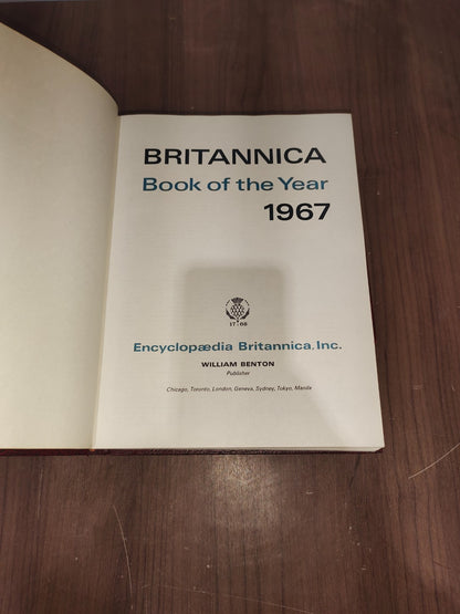 Encyclopedia Britannica Book Year - Set of 3 (1966-1967-1968)