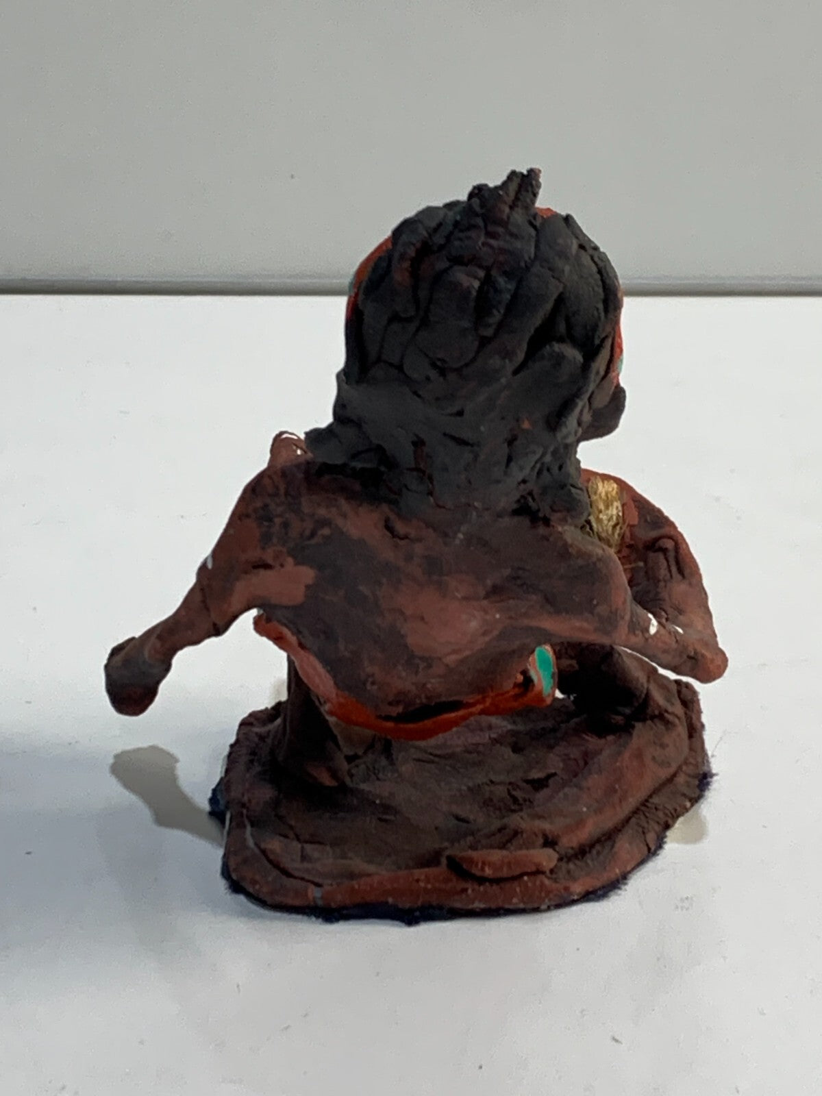 Aboriginal Man with herb bowl Australian Folk Art
