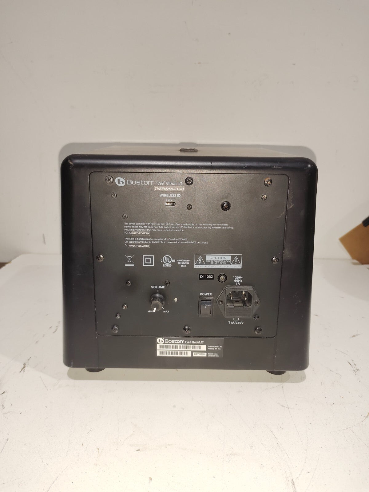 Boston Acoustics TVee Model 25 Wireless Powered Subwoofer