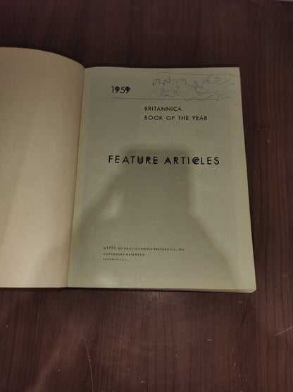 Encyclopedia Britannica Book Year - Set of 3 (1958-1959-1960)