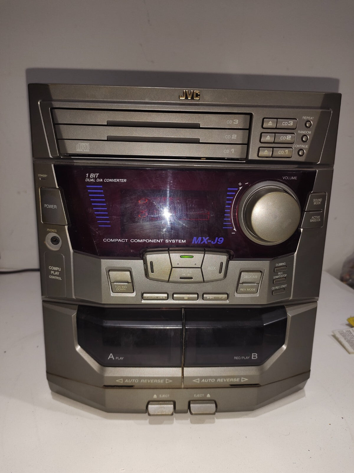 JVC MX-J9 3 CD Changer/Dual Deck Receiver