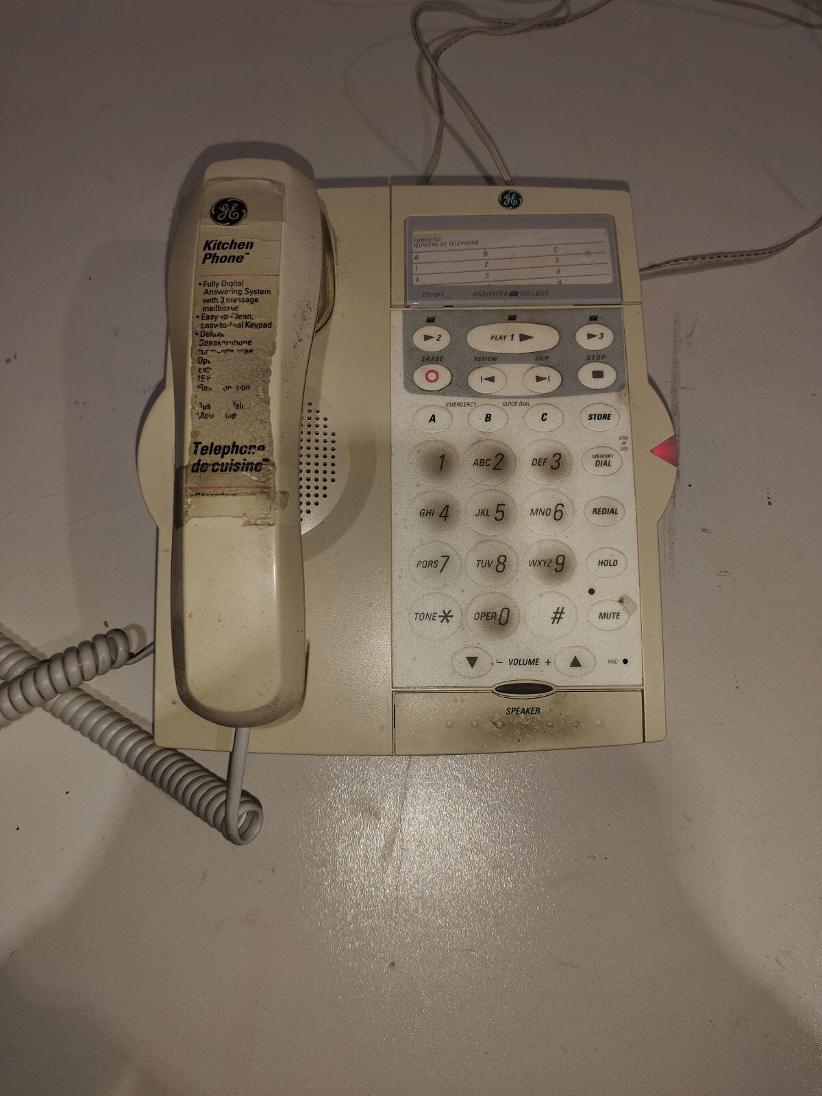 GE General Electric Vintage Kitchen Phone
