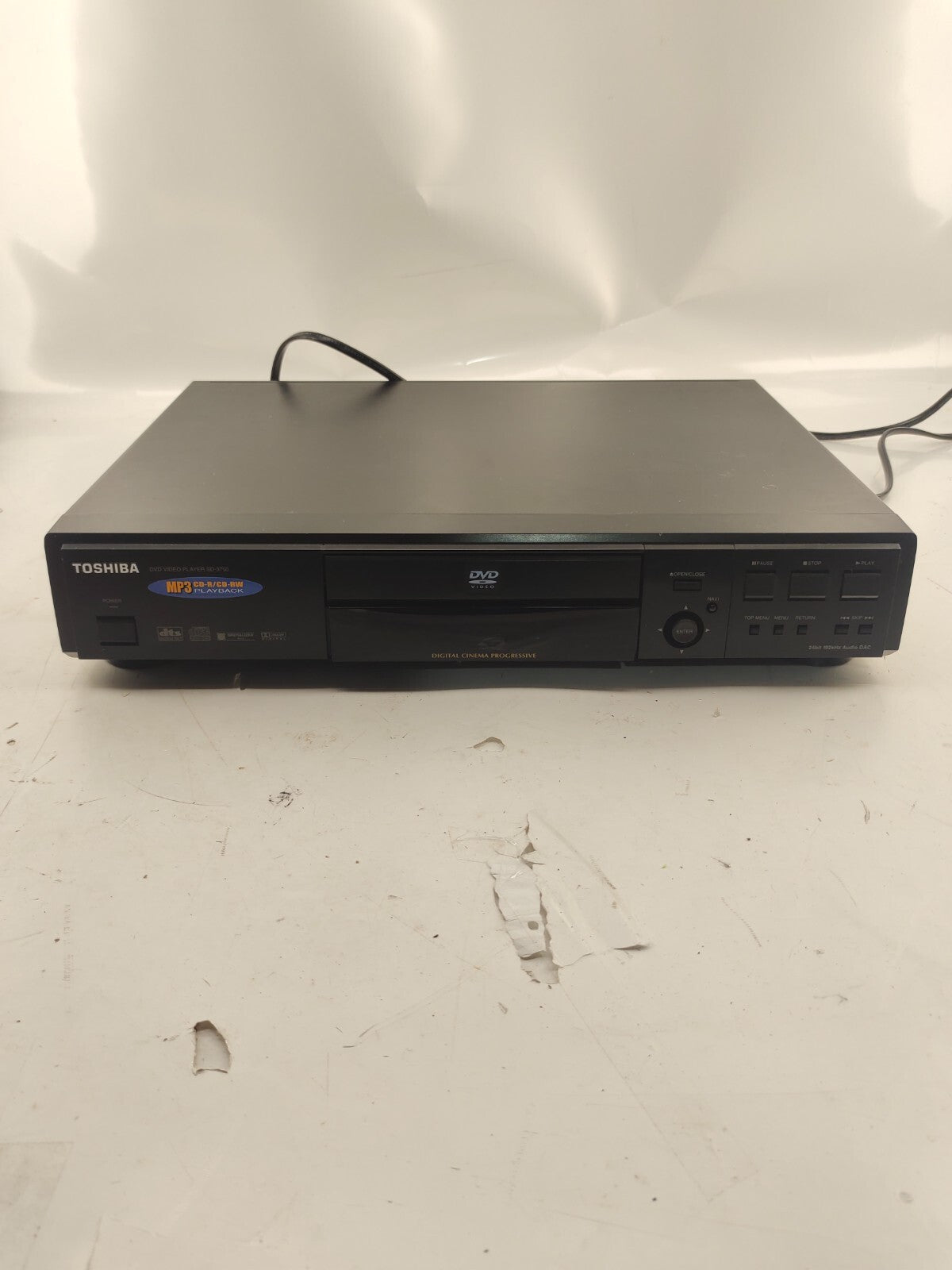 Toshiba SD-3750 Digital Video DVD Player with No Remote