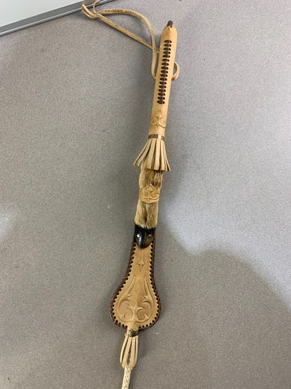 Taxidermy Goat Hoof Horse Whip Native American