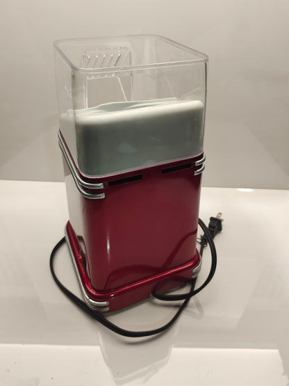 Hot Air Popcorn Maker Machine Mini Popper Nostalgia 50's Style TESTED/WORKING