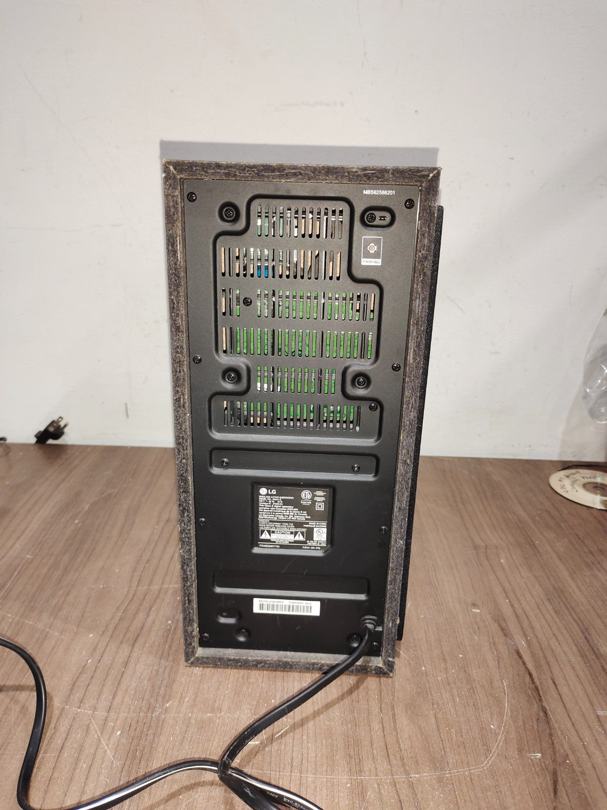 LG Wireless Active Subwoofer - For LG Home Theater Soundbar - Model - S33A1-D