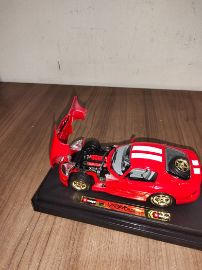 1997 DODGE VIPER GTS COUPE, [BBURAGO TOY] Die Cast Metal Built Car, SCALE 1/24