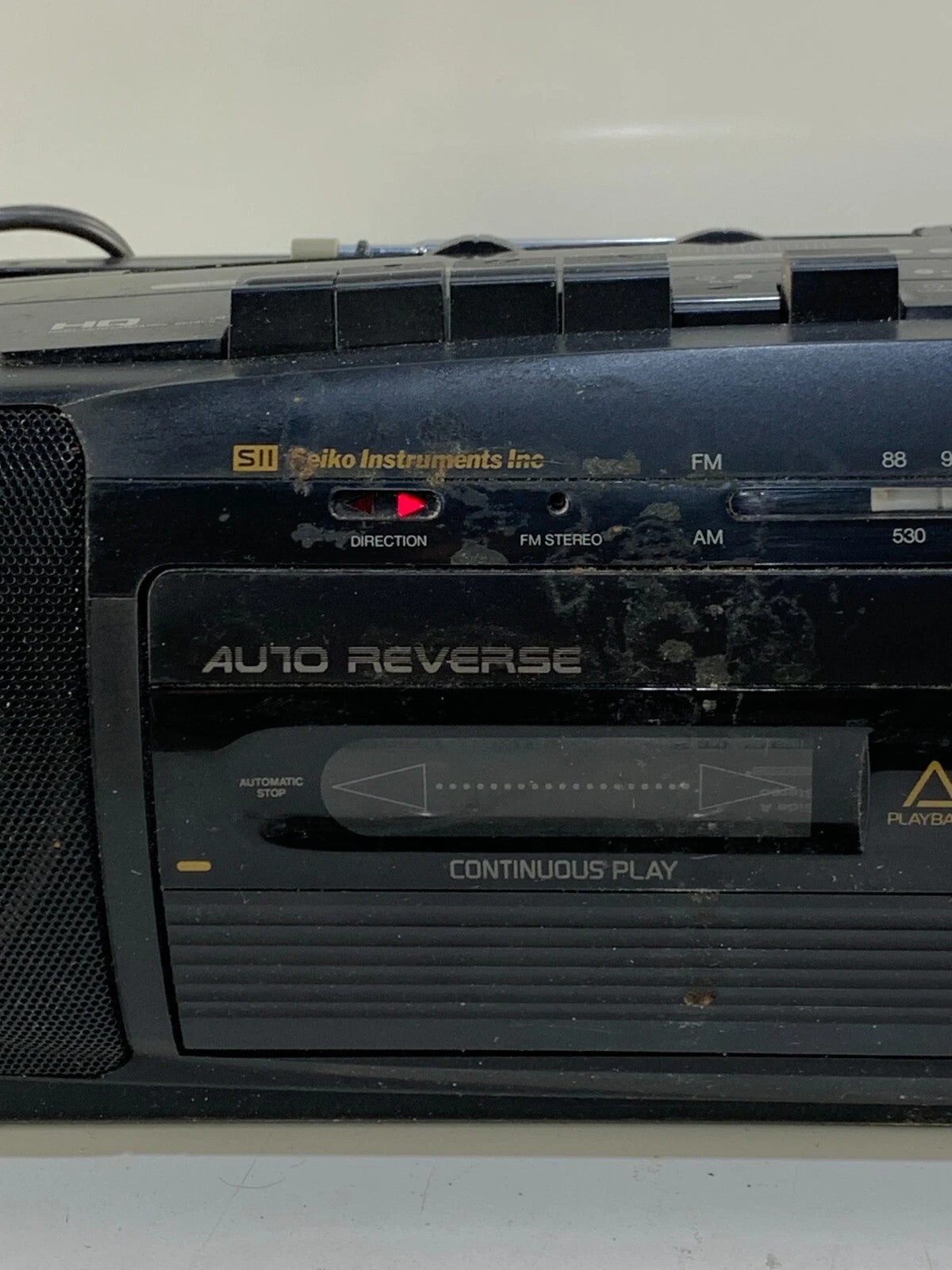 Vintage Seiko WKC-3A FM AM Radio Dual Cassette Boombox 90's WORKS