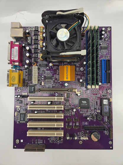 ECS ELITEGROUP P4VXAD rev: 1.0 w/ Pentium4 1.6 GHz - 768MB Memory