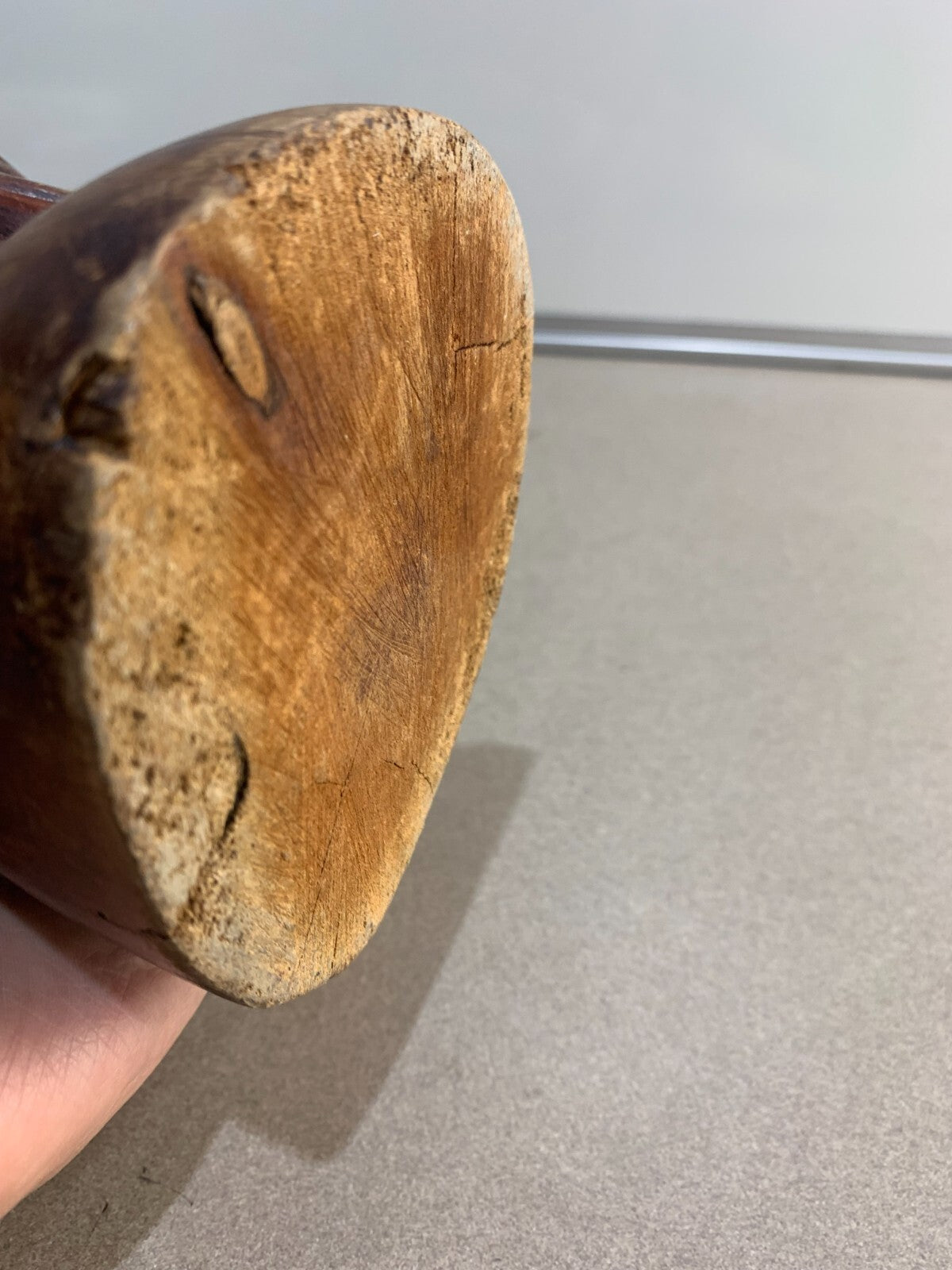 Beautiful Hand Carved Wooden Bust from Jamaica