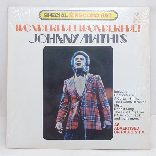 Timeless Elegance: Johnny Mathis' 'Wonderful! Wonderful!' 2 Record Set Vinyl Album Record LP