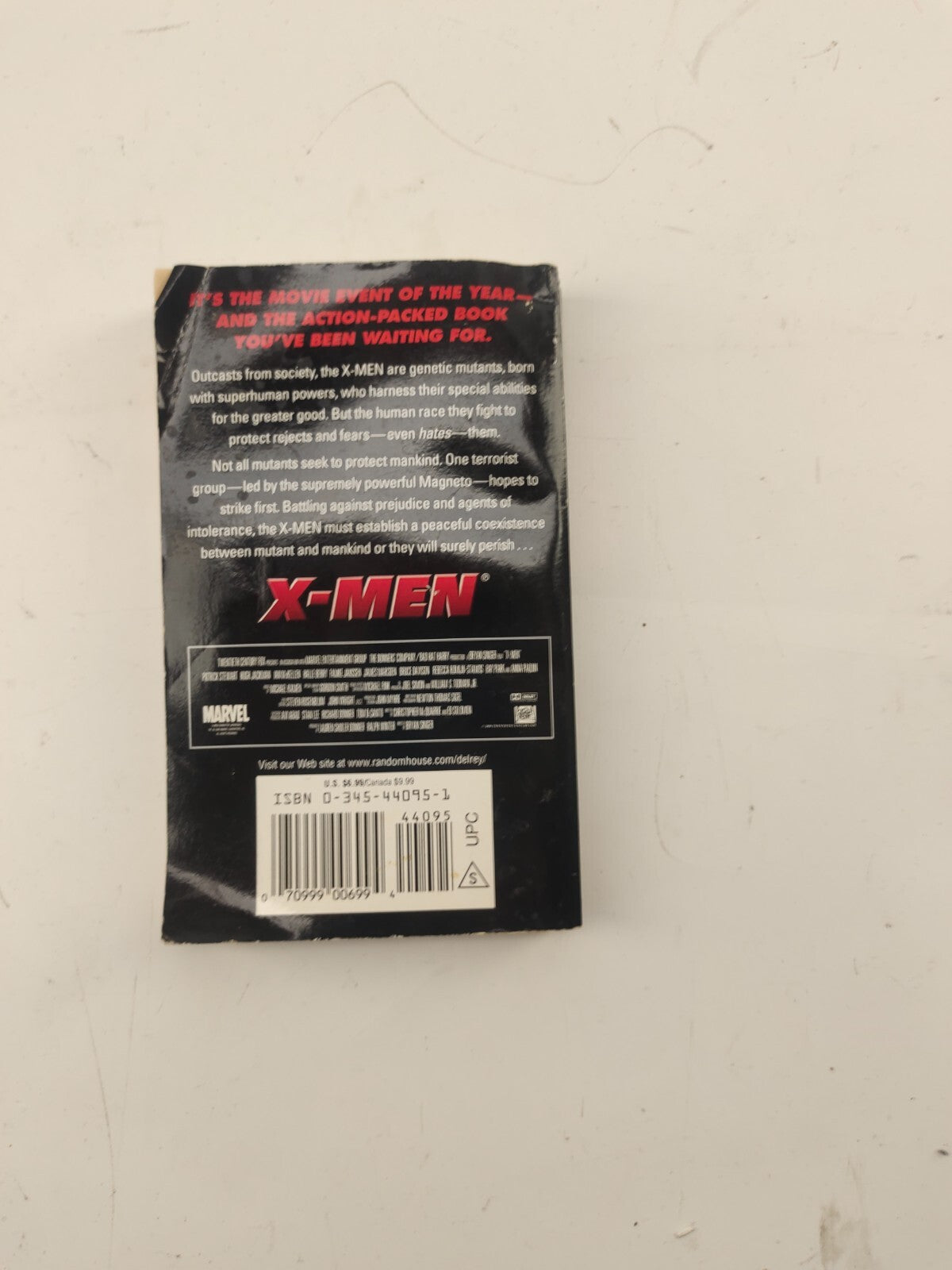 2000 Marvel X-Men Movie Novel Vintage Print