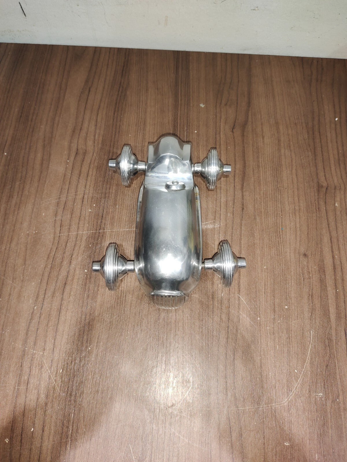 Cast Aluminum Racecar Roadster Car Auto Paperweight Desk Shelf Decorative Art