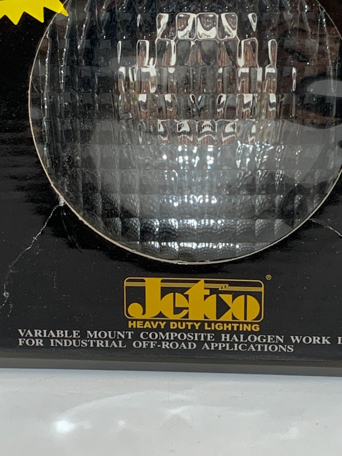 HALOGEN WORK LIGHT, SQ, FLOOD, 24 V DC, CLEAR/BLACK, 6 X 7 X 4 1/4 IN, GLASS/etc