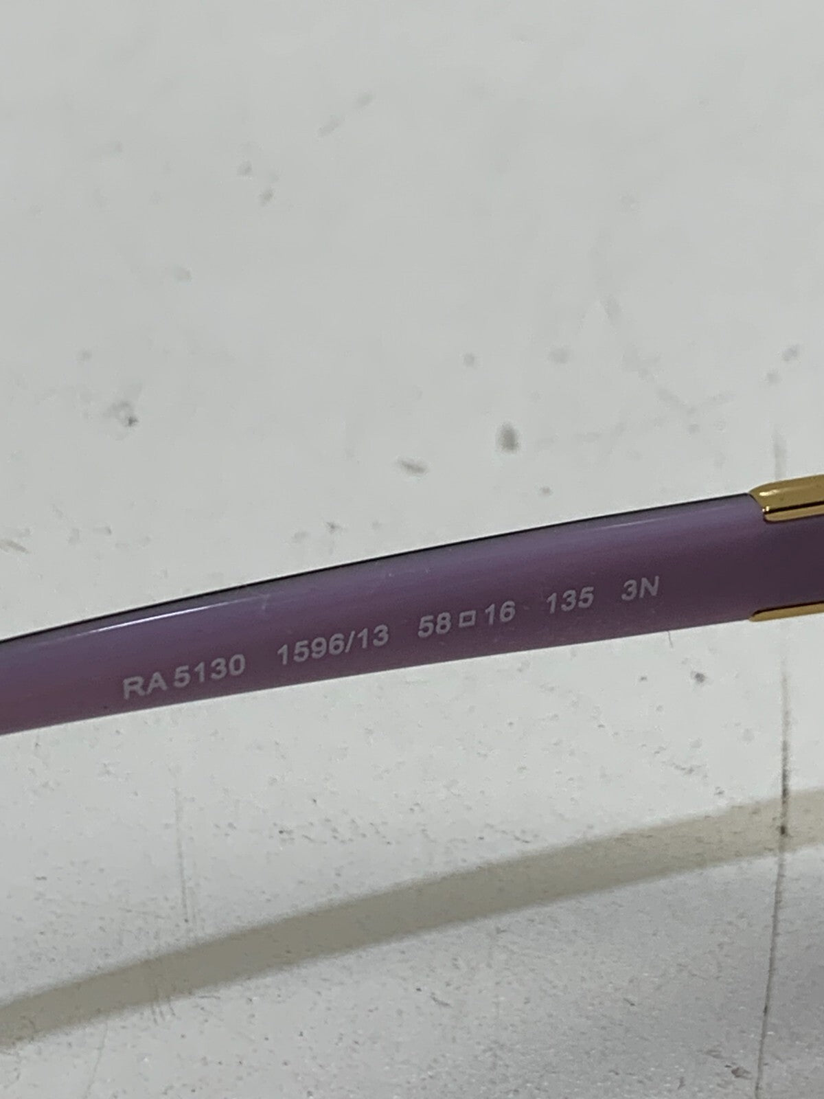 Ralph Lauren Tortoise Lilac Lucite Oval Glasses RA5130 1596/13 58-16-135mm
