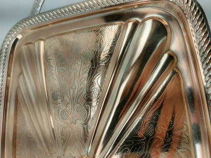 Queen Anne Table Top Serving Dish Gold Plated w/Special Tarnish Resistant Finish