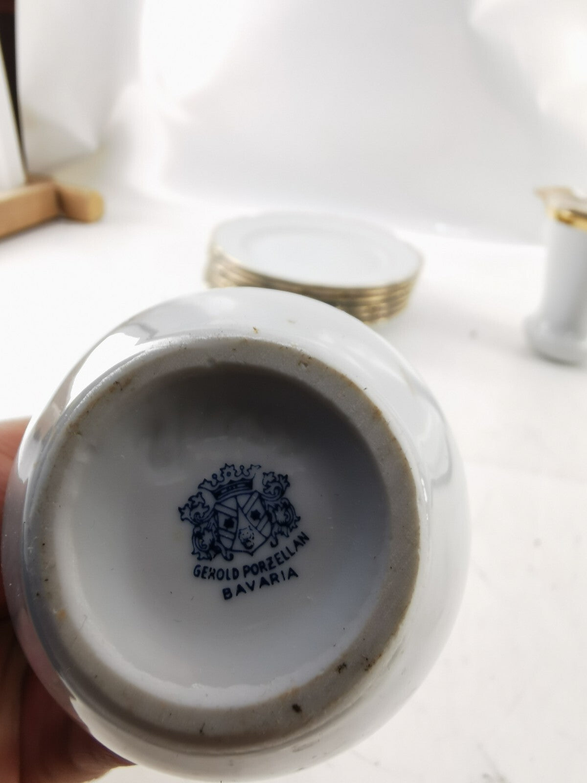 Bavaria Germany Plates & Creamer.