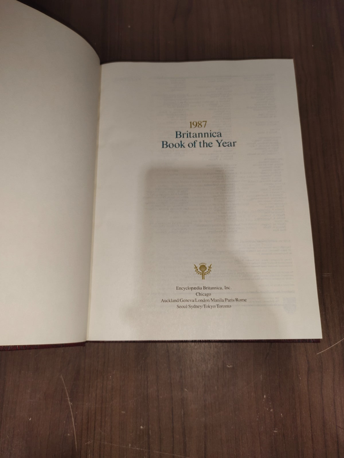 Encyclopedia Britannica Book Year - Set of 3 (1987-1988-1989)