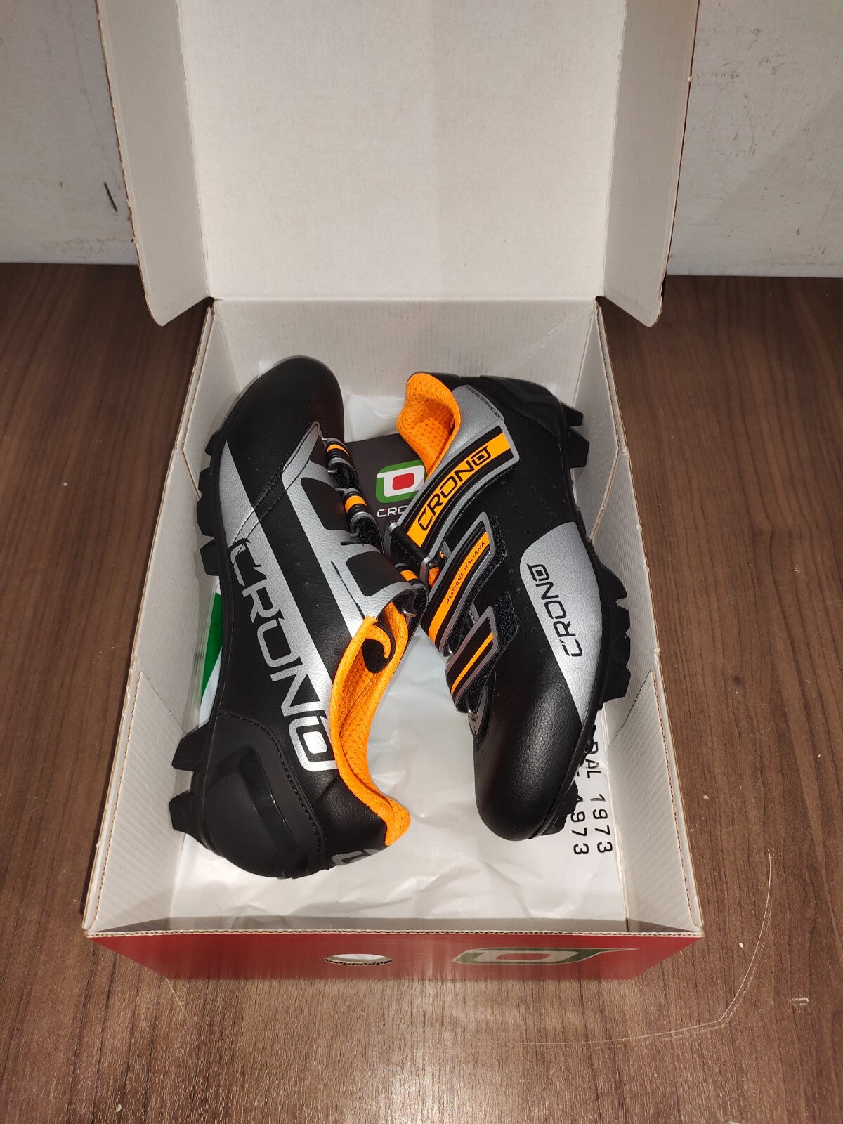 Chaussures VTT Crono CX-4-17 MTB NYLON Noir Orange - Pointure - 41,5 (EUR)