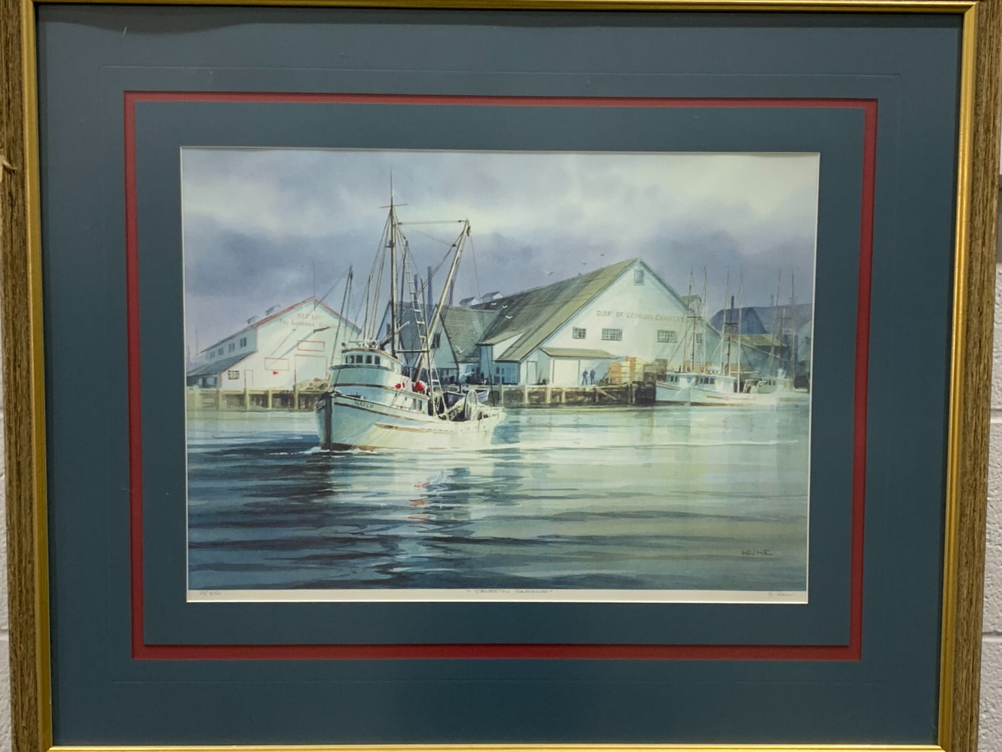 "Steveston Harbour" Painting by Harry Heine, 22/350