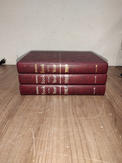 Encyclopedia Britannica Book Year - Set of 3 (1987-1988-1989)