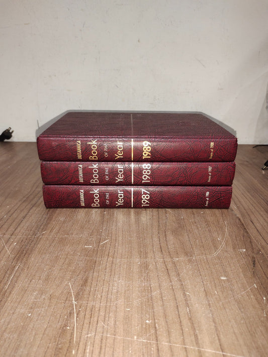 Encyclopedia Britannica Book Year - Set of 3 (1987-1988-1989)