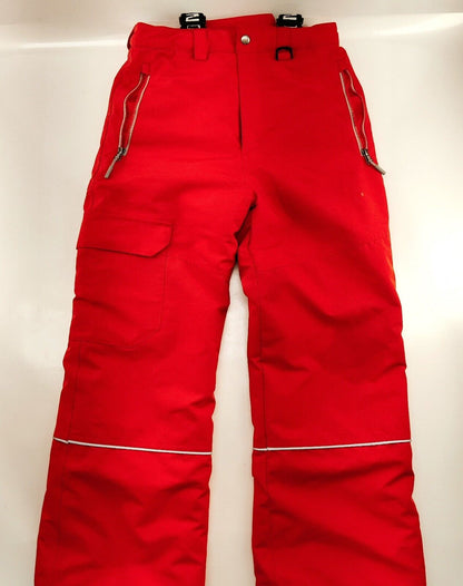 Monster Kid's Red/Orange Snow Pants Size 12