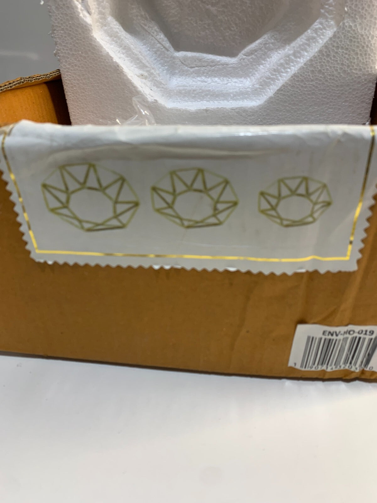 Envogue Home Set of 3 Dots & Dashes Ceramic Trinket Trays 3.5" Diameter