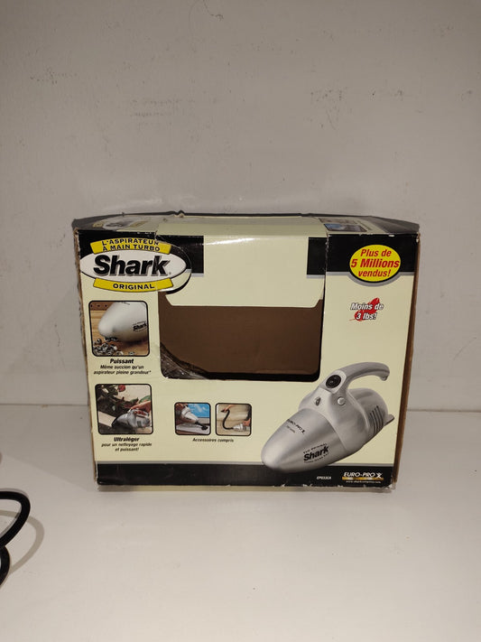 Shark Euro-Pro X Turbo Hand Vacuum Model EP033CA 700W Power, Hose & Attachments
