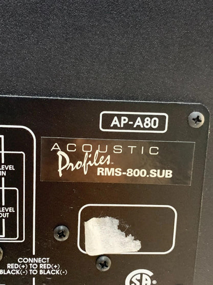 Acoustic Profile RMS-800.sub Subwoofer only