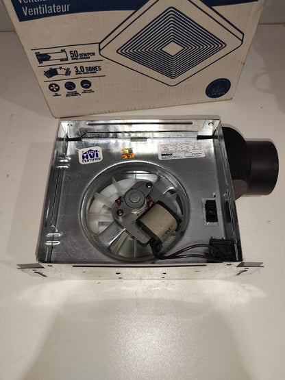 Broan EC50 Grille Upgrade, White Ventilation fan