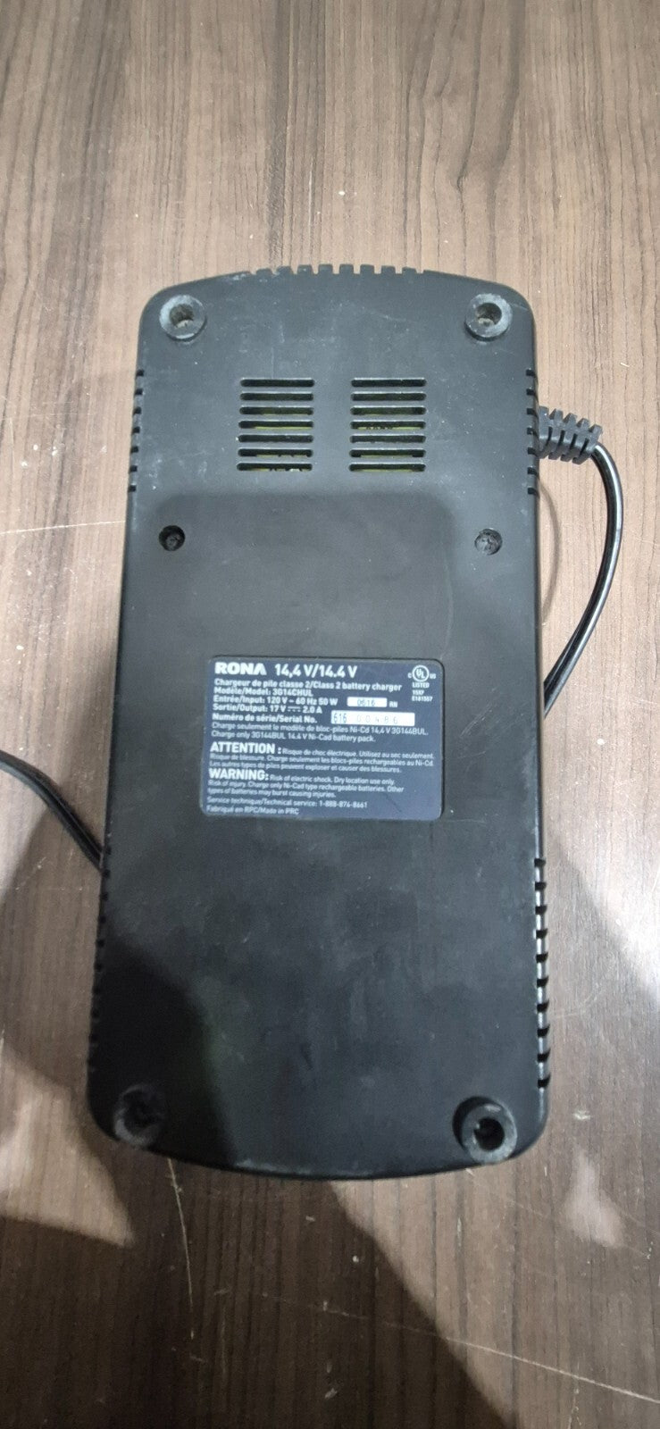 Rona 14.4V Battery Charger 3G14CHUL