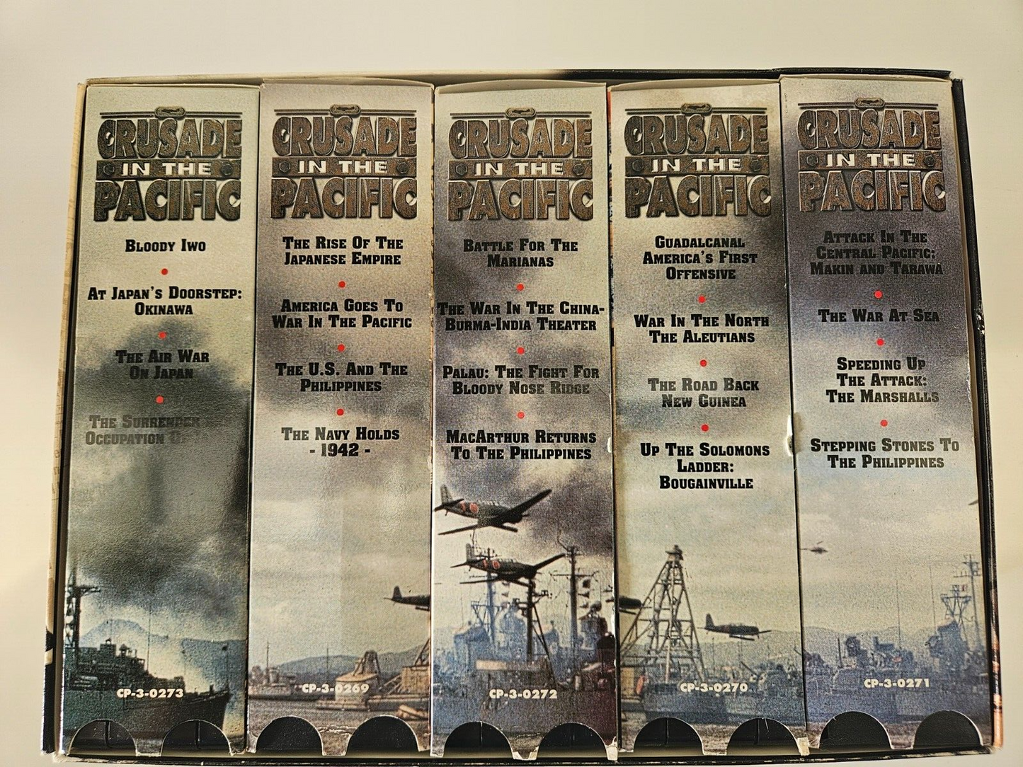 Crusade In The Pacific VHS Tape BOXSET Westbrook Van Voorhis