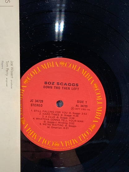 Boz Scaggs, Down Two Then Left Vinyl Record 1977, Columbia, JC 34729