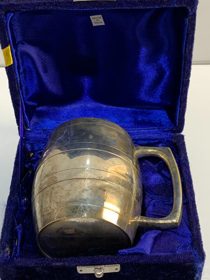 Vintage Barrel Mug In Box, Made in India.