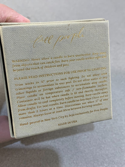 Free People French Juniper, Clove + Ginger Scented Candle.