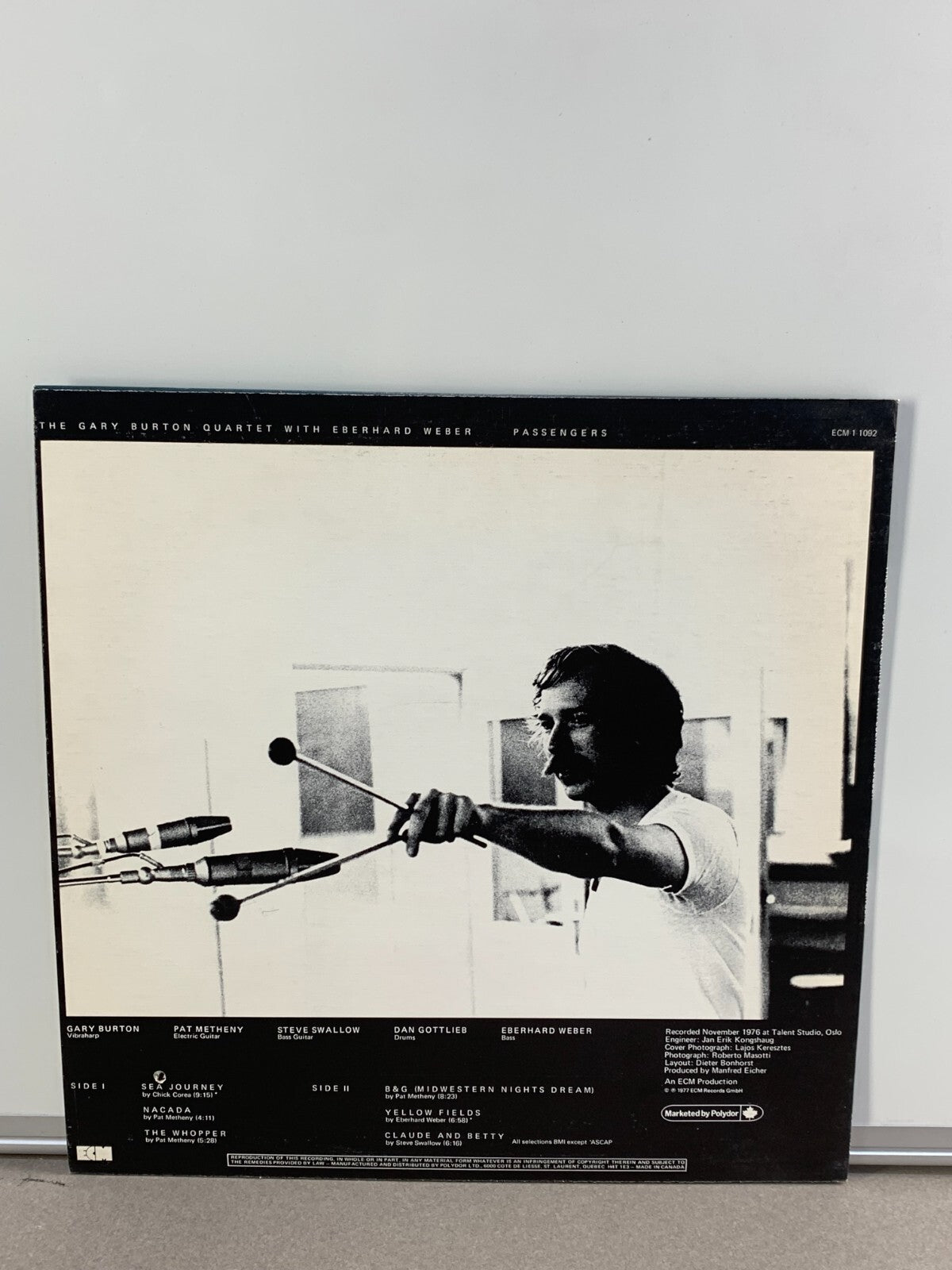 Eberhard Weber Gary Burton - Passengers - LP 1977 ECM-1-1092 Jazz