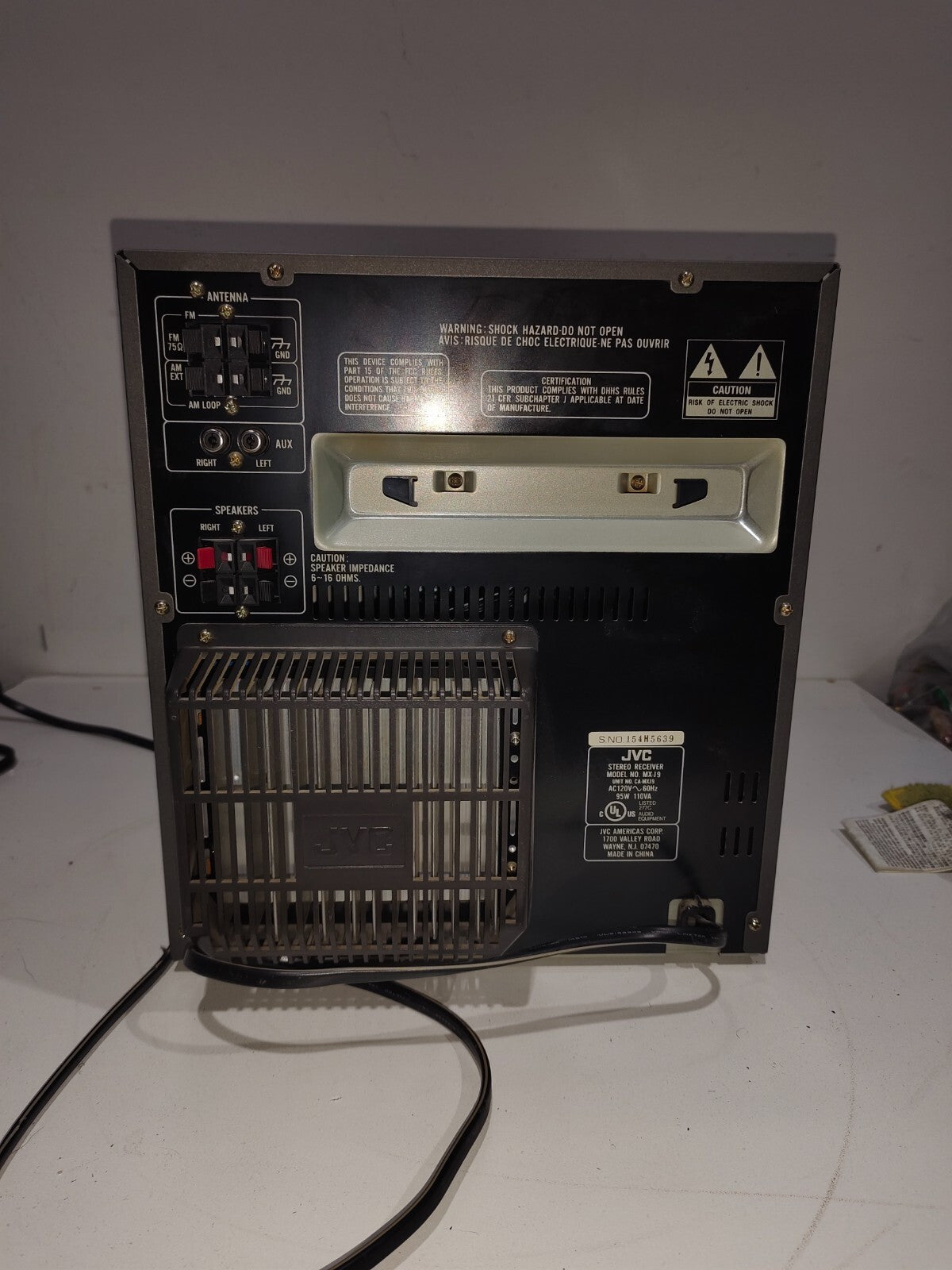 JVC MX-J9 3 CD Changer/Dual Deck Receiver