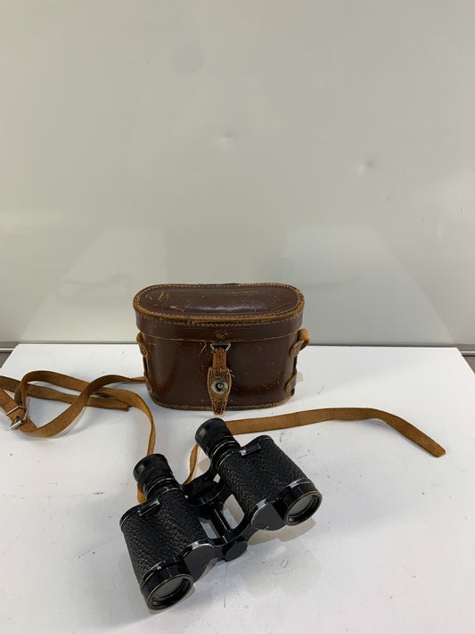Vintage Imperex Paris Extra Luminous Binoculars With Leather Case