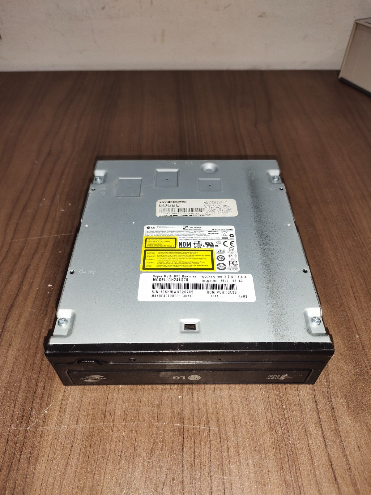 LG - DVD-RW - 24x Super-Multi Dual Layer Optical Drive - GH24LS70